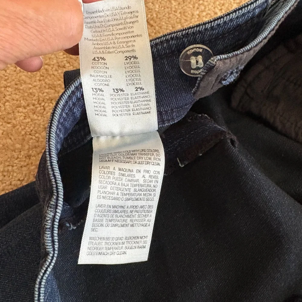 Mother sailor high rise crop ankle fray denim (30) - Picture 7 of 8